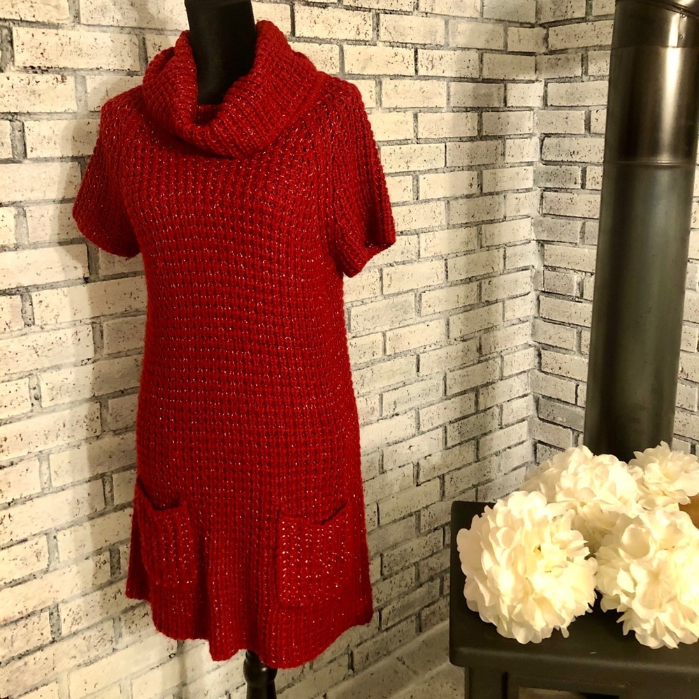 🛍 Collection Dressbarn Red Sweater/Dress 🛍